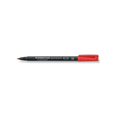 [1678859000] STAEDTLER 317-2 - Red - Bullet tip - Black - Red - Polypropylene (PP) - Medium - 1 mm