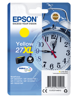 Epson Alarm clock Singlepack Yellow 27XL DURABrite Ultra Ink - High (XL) Yield - Pigment-based ink - 10.4 ml - 1100 pages - 1 pc(s)