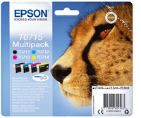Epson Multipack 4 Farben T0715 - DURABrite Ultra Ink - Standardertrag - 7,4 ml - 5,5 ml - 1 Stück(e) - Multipack