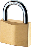 [6580900000] Rieffel Hangschloss 888 - Conventional padlock - Key lock - Keyed alike - Brass,Stainless steel - Brass - Stainless steel