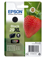 [5172556000] Epson Strawberry Singlepack Black 29XL Claria Home Ink - High (XL) Yield - Pigment-based ink - 11.3 ml - 470 pages - 1 pc(s)