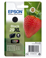 Epson Strawberry Singlepack Black 29XL Claria Home Ink - High (XL) Yield - Pigment-based ink - 11.3 ml - 470 pages - 1 pc(s)