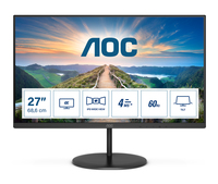 AOC V4 U27V4EA - 68.6 cm (27") - 3840 x 2160 pixels - 4K Ultra HD - LED - 4 ms - Black