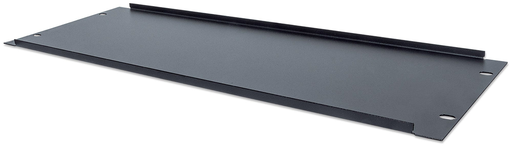 Intellinet 19" Blank Panel - 4U - Black - Blank panel - Black - Steel - 4U - 48.3 cm (19") - 483 mm