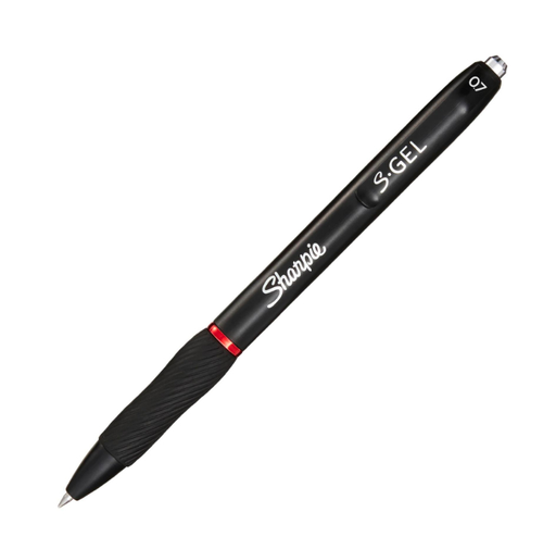 [9681227000] Sharpie S-Gel - Retractable gel pen - Red - Black - Medium - 0.7 mm - Box