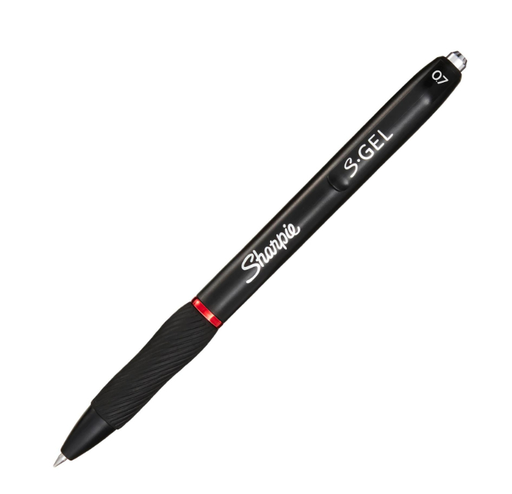 Sharpie S-Gel - Retractable gel pen - Red - Black - Medium - 0.7 mm - Box