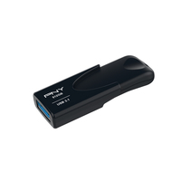 [7753263000] PNY Attache 4 - 512 GB - USB Type-A - 3.2 Gen 1 (3.1 Gen 1) - 80 MB/s - Capless - Black