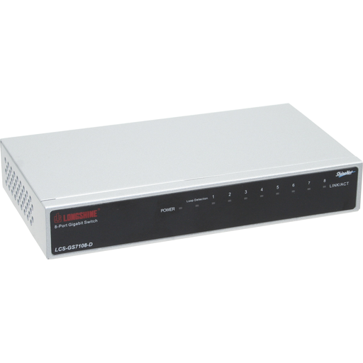 [1461909001] Longshine LCS-GS7108-E - Switch - 8 x 10/100/1000 - Switch - 1 Gbps